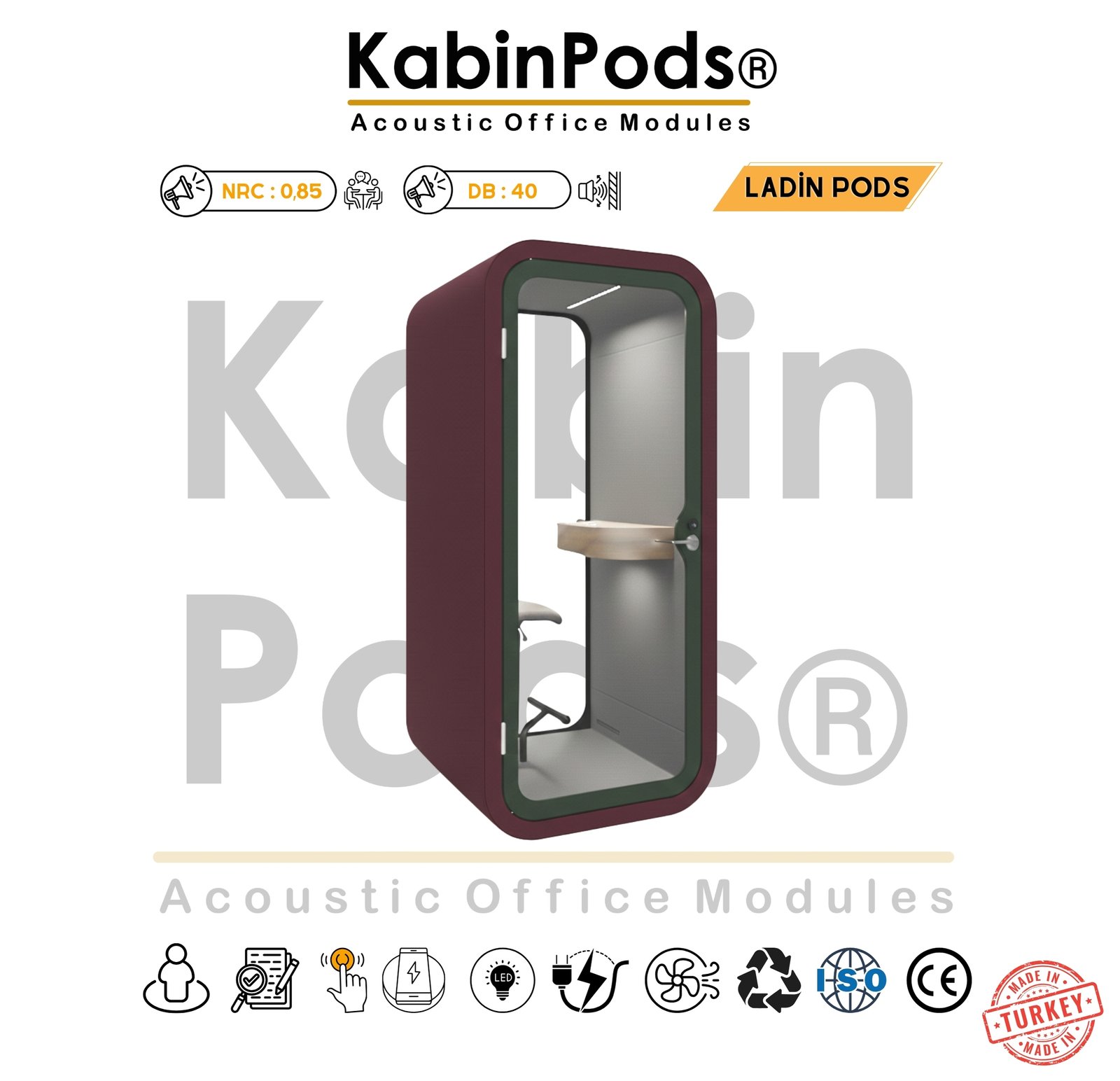 Akustik Telefon Kabini Detay - 24. Görsel - Ses Yalıtım Teknolojisi